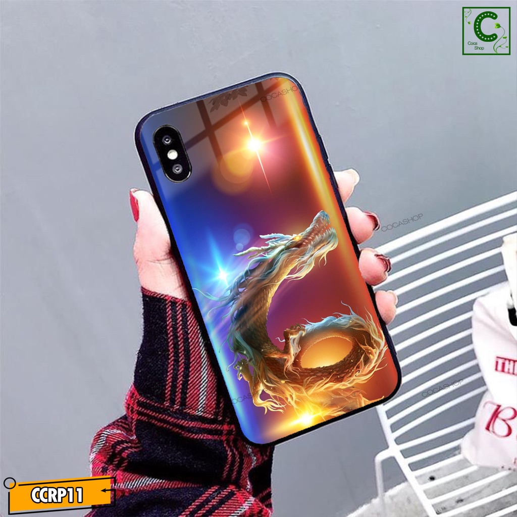Ốp iPhone Mặt Kính Nano Dẻo - Ốp Hình Rồng Cực Mạnh Mẽ