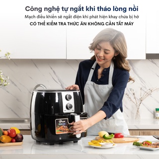 Nồi chiên không dầu cao cấp FujiE AF7 - 7.5L - Hàng chính hãng - Bảo hành điện tử 24 tháng