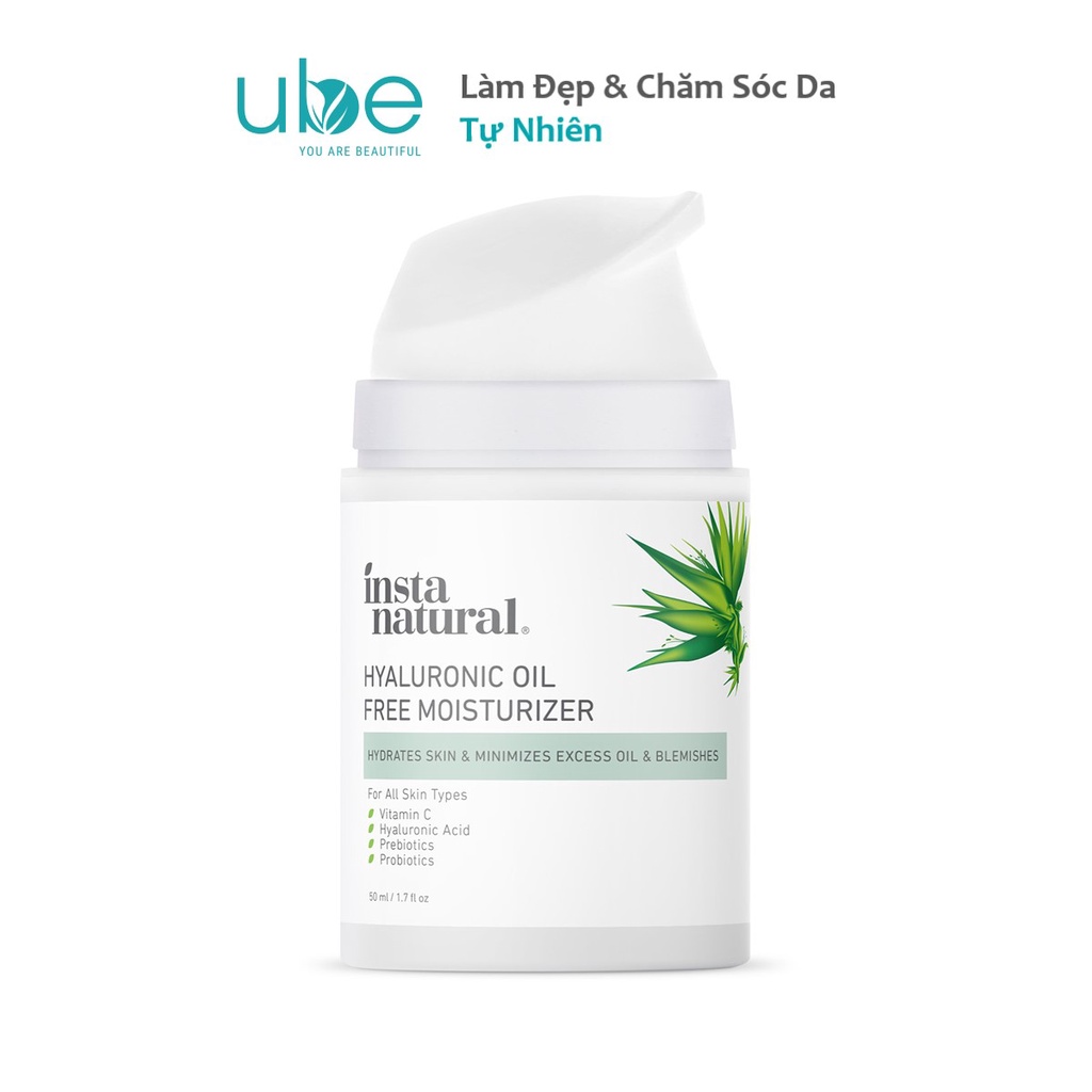 Kem Dưỡng Ẩm Cân Bằng Dầu InstaNatural Hyaluronic Acid Oil Free