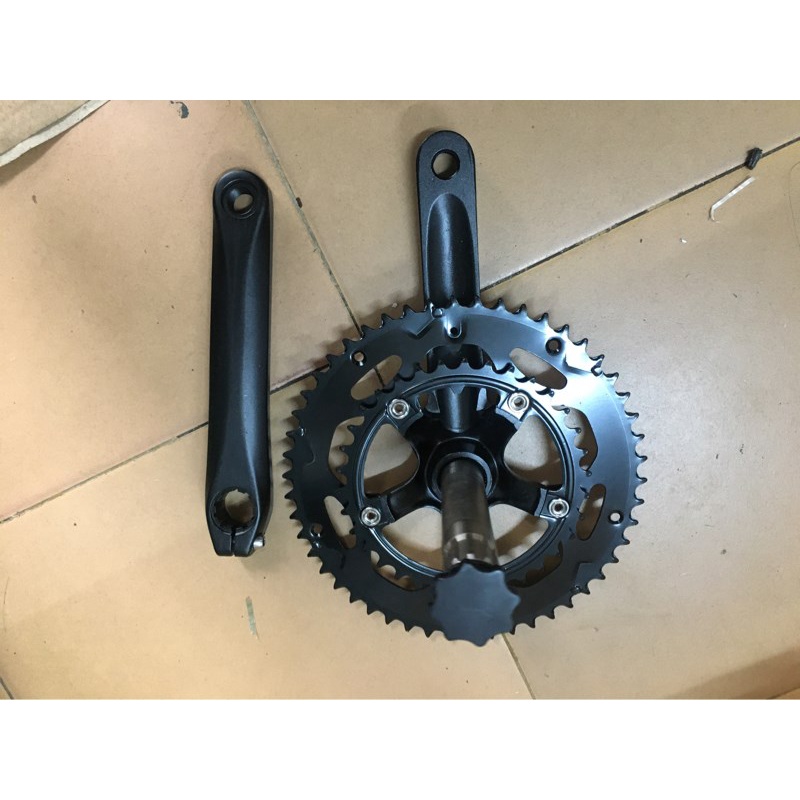 Đùi xe 2 tầng trục rỗng ( gồm ổ trục) lắp xe 700c - đĩa 53-36T | Shopee ...