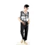 Quần Jeans Nam Snazzy Bò Dáng Ngắn Thoải Mái Co Giãn Tốt Bền Màu Form Trẻ Trung Crop Grey