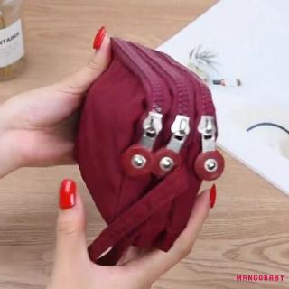 ♬Mg♪-Nữ Dây Kéo Canvas Ví Dài Clutch Đồng Xu Túi Điện Thoại Ví Đựng Thẻ