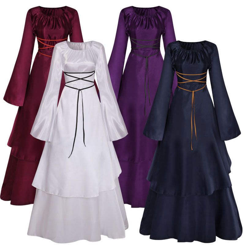 Đầm nữ cổ điển thời trung cổ Victoria Phục hưng Gothic Váy trang phục
