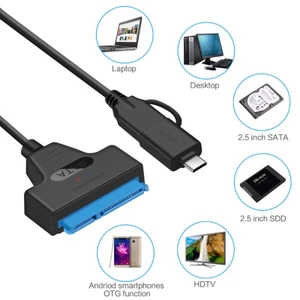 Bộ chuyển đổi WU Hỗ trợ 2 5 Cáp chuyển đổi bên ngoài Ổ cứng cho bộ chuyển đổi PC