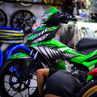 Tem trùm winner 150 cá mập xanh lá - Độ dán team trùm decal xe máy winner 150 xanh lá - Team trùm decal xe máy winner 15