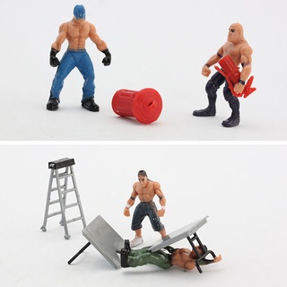 DIY Thực Tế Wrestler Xây Dựng Đấu Vật Playset Giả Vờ Chơi Đồ Chơi Giáo Dục