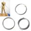 Unstop * Dây nhôm kim loại bạc thực tế Dây nhôm Anodized linh hoạt cho nghệ thuật DIY