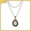 Dây chuyền thời trang hai lớp mặt đá opal hình giọt nước phong cách cổ điển sang trọng