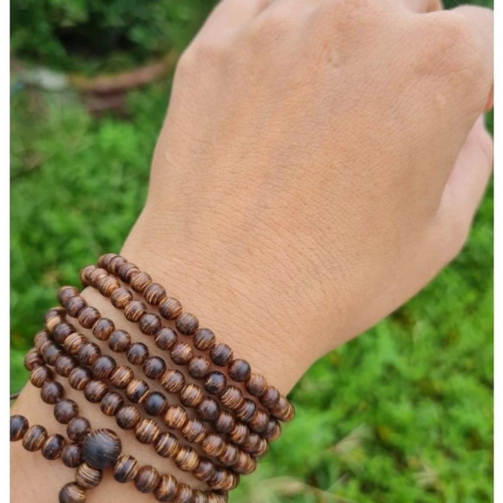 Vòng Tay Trầm Hương 216 Hạt Trầm Sánh Chìm Việt - Chuỗi Tràng Hạt - Vòng Phong Thủy- 6 7 8 mm