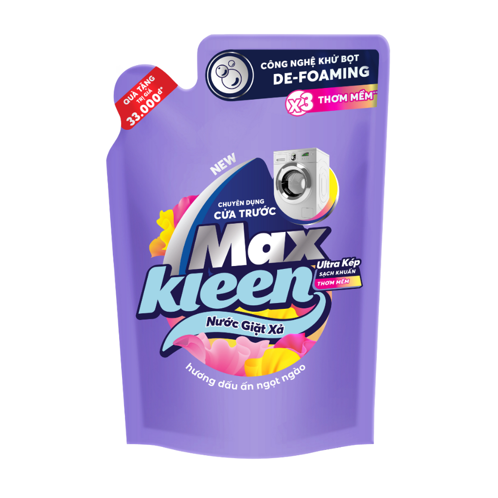 Ảnh Túi nước giặt xả MaxKleen Cửa trước 450g Dấu ấn ngọt ngào/Nước hoa huyền diệu (Mùi ngẫu nhiên) 2