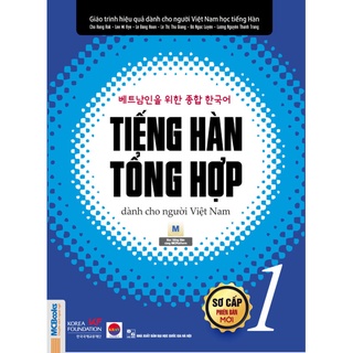 Sách - Tiếng Hàn tổng hợp dành cho người Việt Nam Sơ cấp 1- Bản đen trắng (App Online)