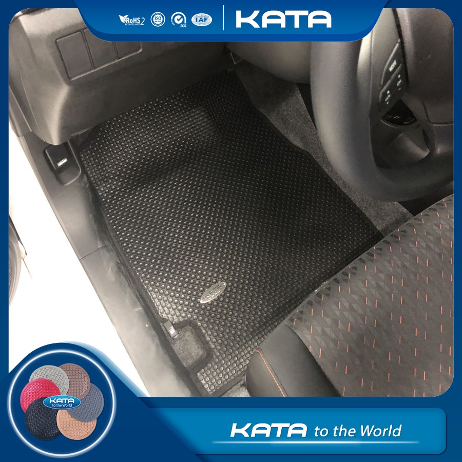 Thảm lót ô tô KATA cho xe Honda Brio (2019 - 2024) - Khít với sàn, Chống thấm, Không mùi, Không ẩm mốc