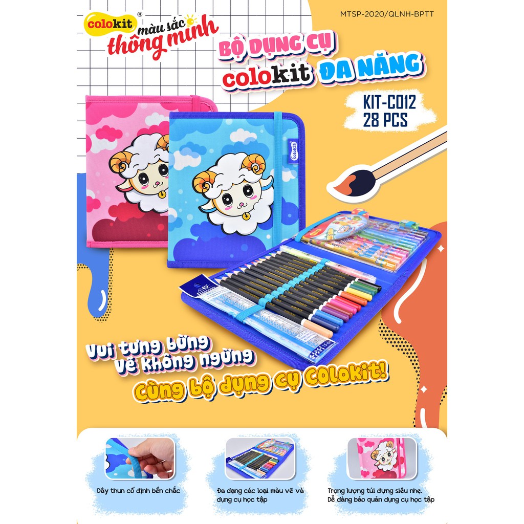 Bộ dụng cụ mỹ thuật Colokit KIT-C012 | Shopee Việt Nam
