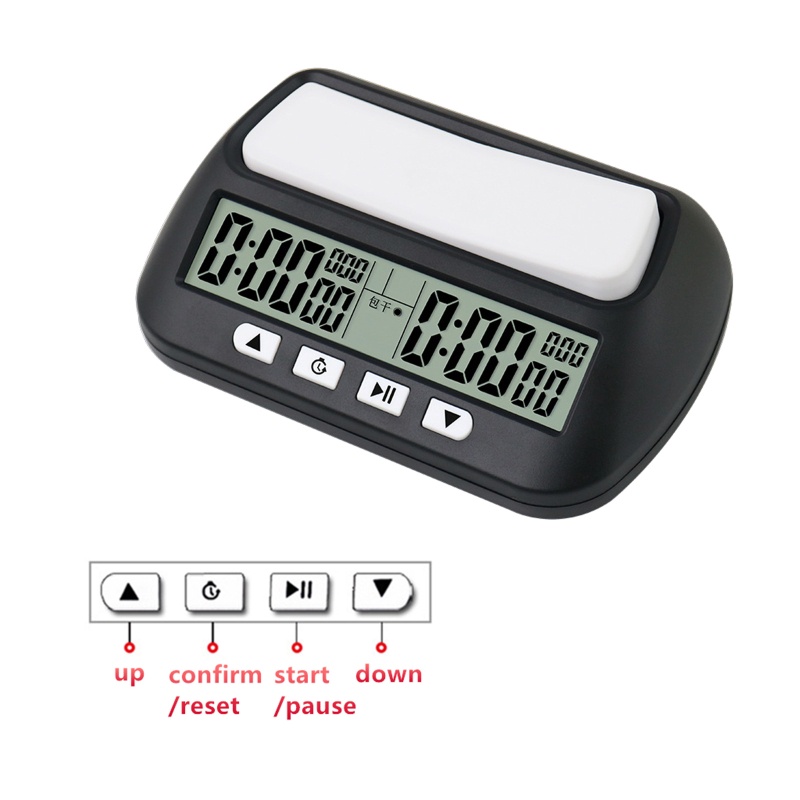 Professional Chesses Clock Compacts Digital Watch Count Up Down Timer Board Game