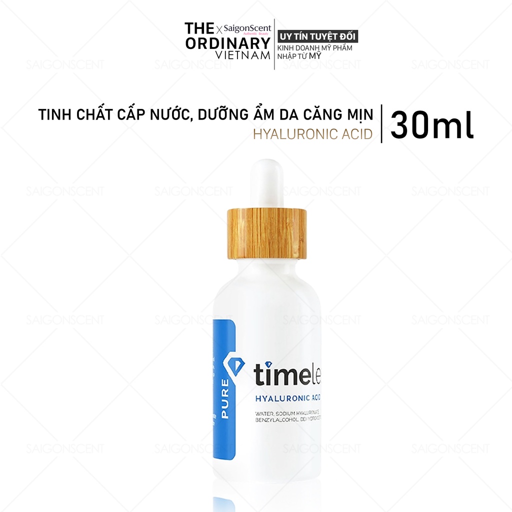 Tinh chất cấp nước Timeless Hyaluronic Acid 100% Pure ( 30mL ) | Shopee ...