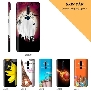 Miếng dán skin cho các dòng điện thoại Oppo F7 - F9 - F11 - F1s - F1 Plus in hình cực chất theo yêu cầu
