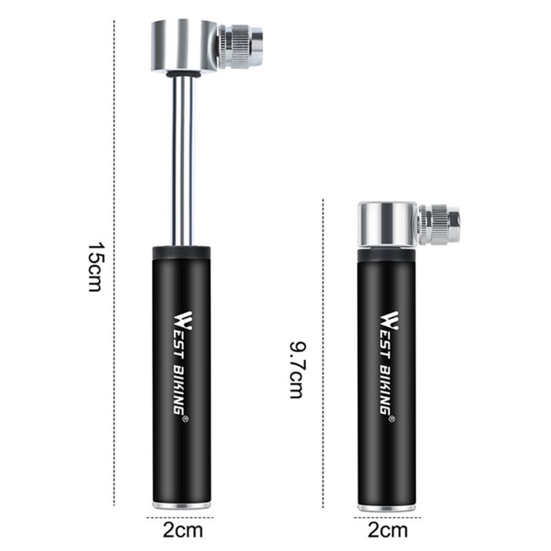 Máy bơm hơi cầm tay Boom Mini Di động Mỹ-Pháp Miệng đa năng Máy bơm khí quản Máy bơm hơi Phụ kiện xe đạp Bền bỉ