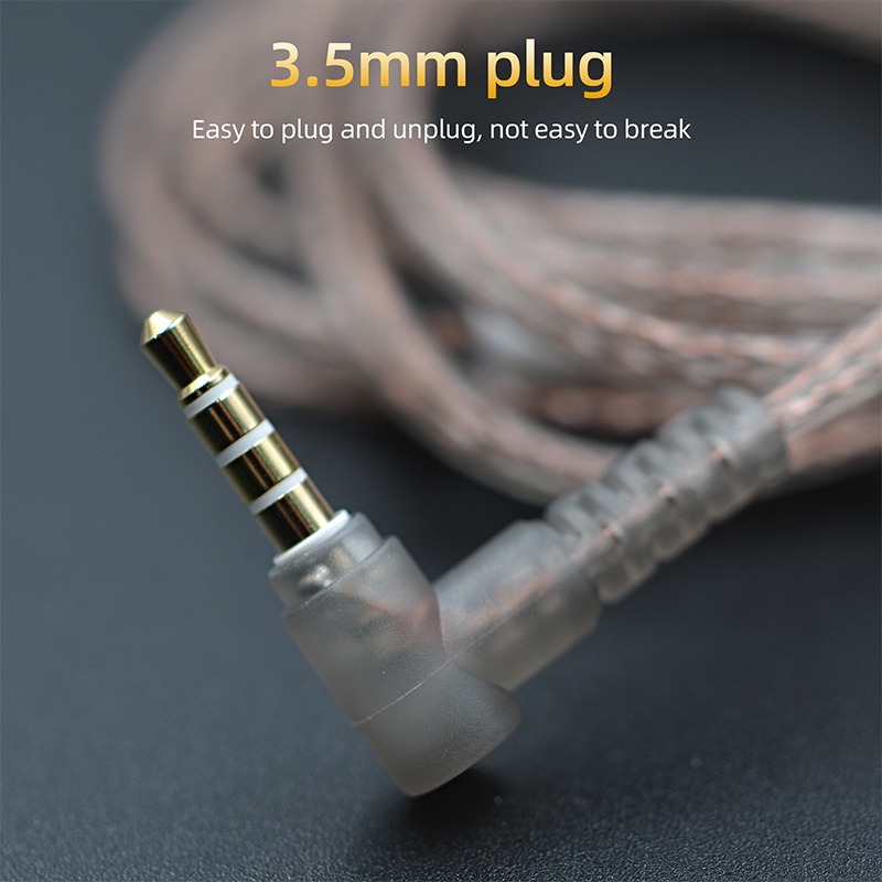 Dây cáp OFC mới không chứa oxy cho KZ ED12 ES4 ZSR ZS10 EDX EDC ZST ZSN ZEX Pro