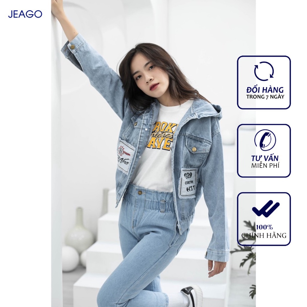 Áo Khoác Kaki Jean Faher – XANH NGỌC JEAGO M001