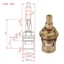 Yoo Hot Cold Mix Gốm Sứ Hộp Đựng Đĩa Đồng Thau Thay Thế Vòi Gốm Sứ Van Giữ Nhiệt Cho Nhà Bếp Phòng Tắm