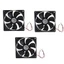 Niki CPU Làm Mát Khung Xe Quạt 12025 12cm 5 12 24V Tắt Tiếng Máy Tính Để Bàn Máy Tính Cho Ốp Lưng Quạt Làm Mát Máy Tính Tản Nhiệt Kép Bearin