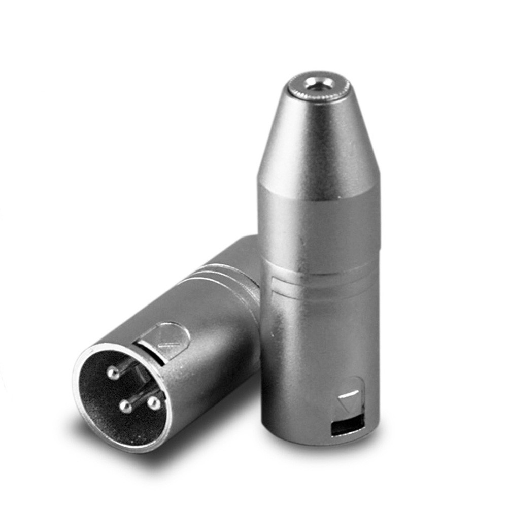 10-Pack XLR 3-Pin Male To 1/4" Stereo TRS Female Jack Audio Adapters – Microphone Cable Adapters