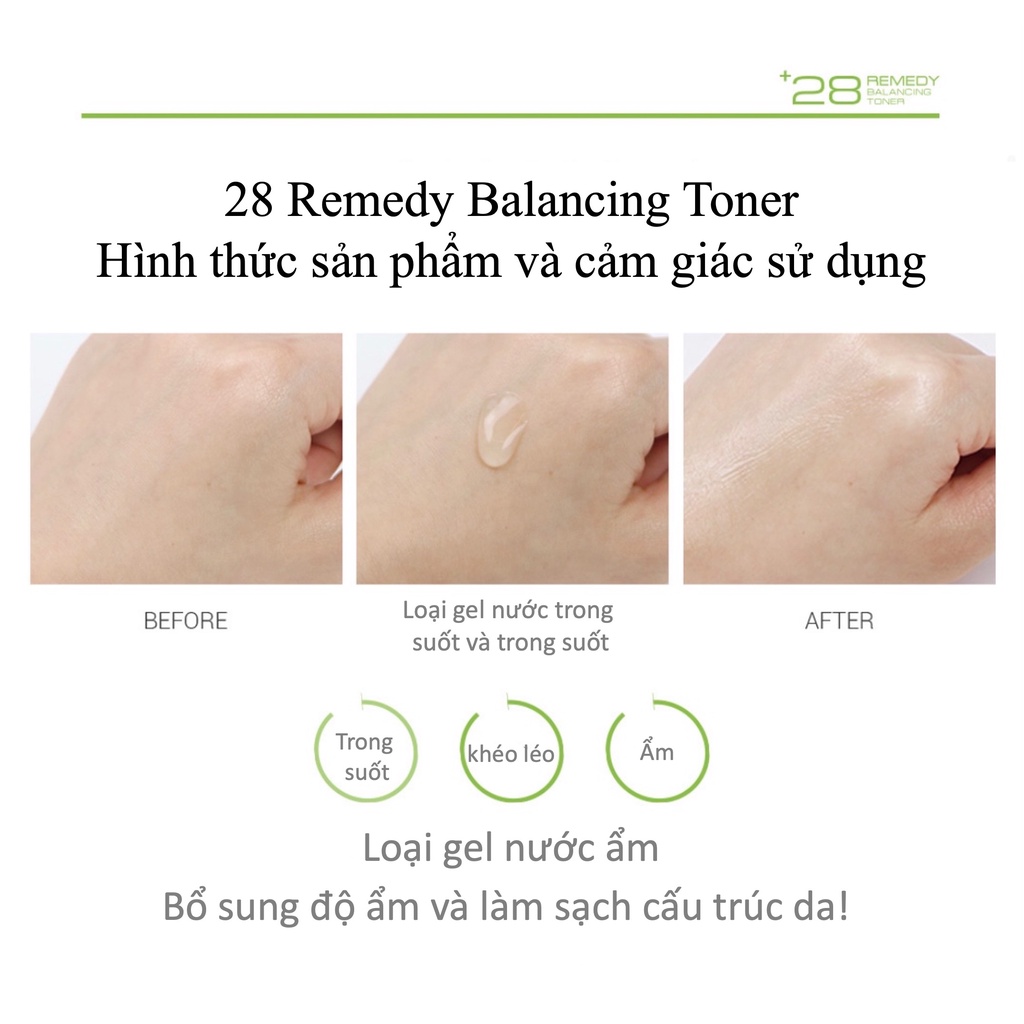 Nước Cân Bằng Phục Hồi Da NoTS 28Remedy Balancing Toner 100ml