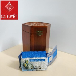 HỘP ĐỰNG GỖ HƯƠNG CHỮ PHÚC LỤC GIÁC - LOẠI CAO TO ( ẢNH THẬT)