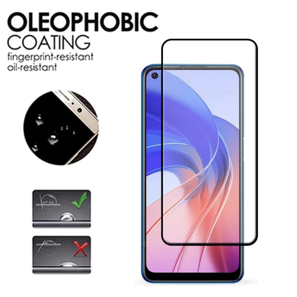 Ốp lưng 2in1 Oppo A55 4G Chống sốc Fusion Armor Vỏ cứng trong suốt Kính cường lực bảo vệ màn hình