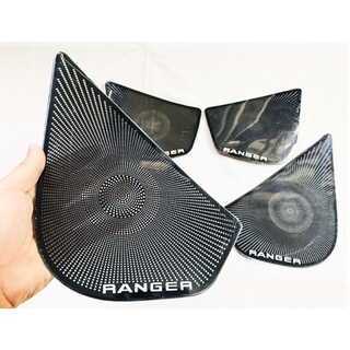 Ốp tapli, màng loa cánh cửa xe Ford Ranger 2014 - 2021, Hàng titan cao cấp