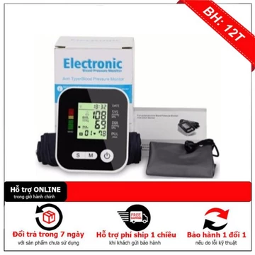 Máy đo huyết áp thông minh Electronic, Máy đo huyết áp gia đình (Có Bảo Hành)