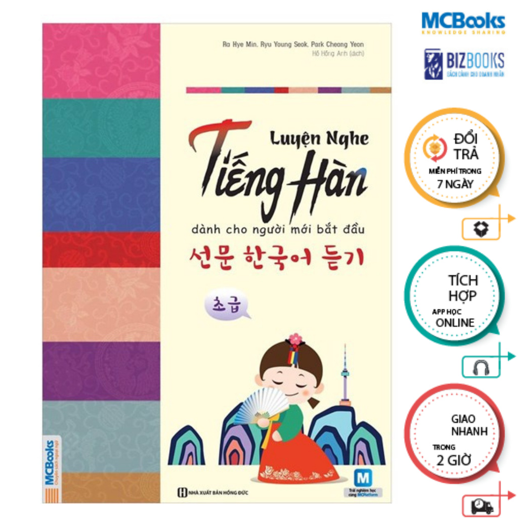 Ảnh Sách - Luyện Nghe Tiếng Hàn Cho Người Mới Bắt Đầu - MCBooks 1