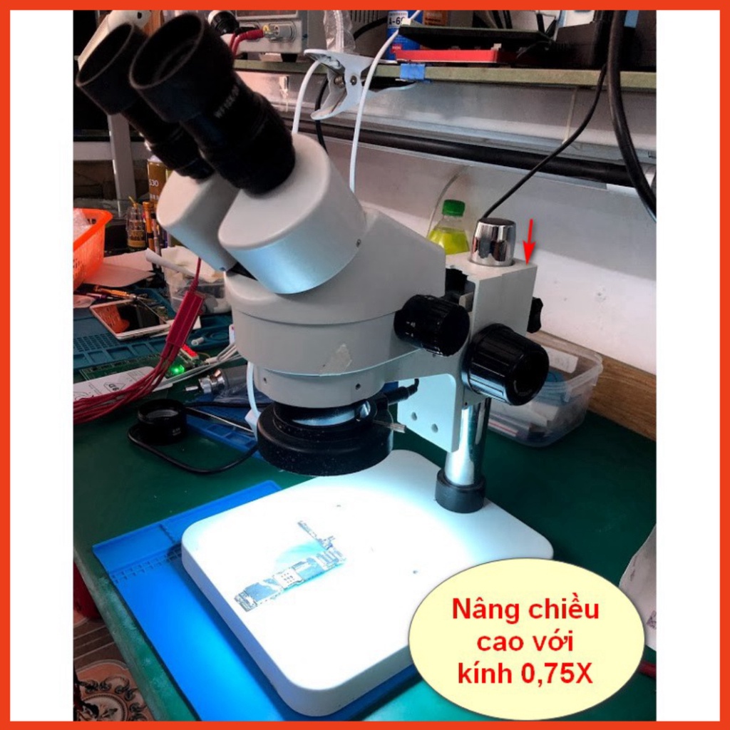 Ống kính nâng chiều cao kính hiển vi RELIFE M-21 0.5X tăng khoảng cách, mở rộng vùng quan sát