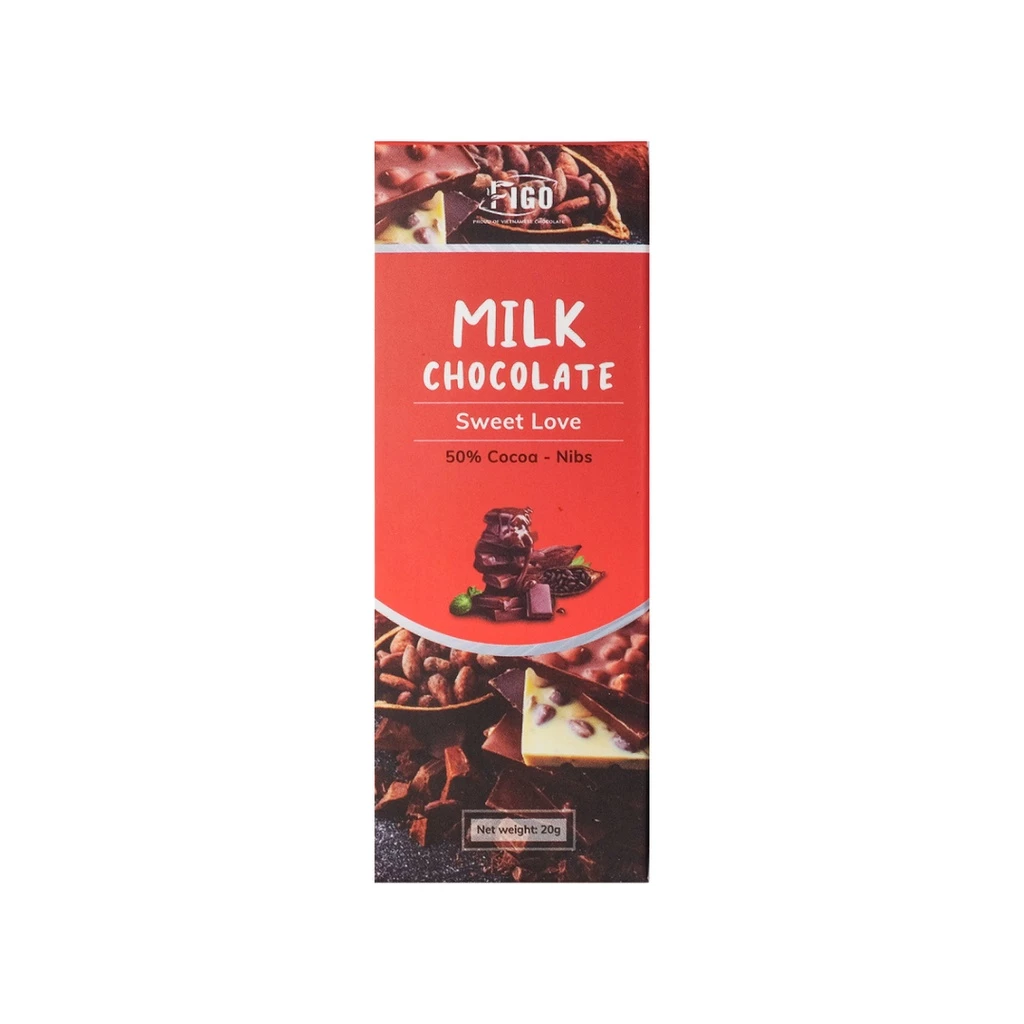 Thanh Socola FIGO Mix Nhiều Vị Sữa Cacao Trái Cây Đồ Ăn Vặt Nội Địa Việt Nam 20G