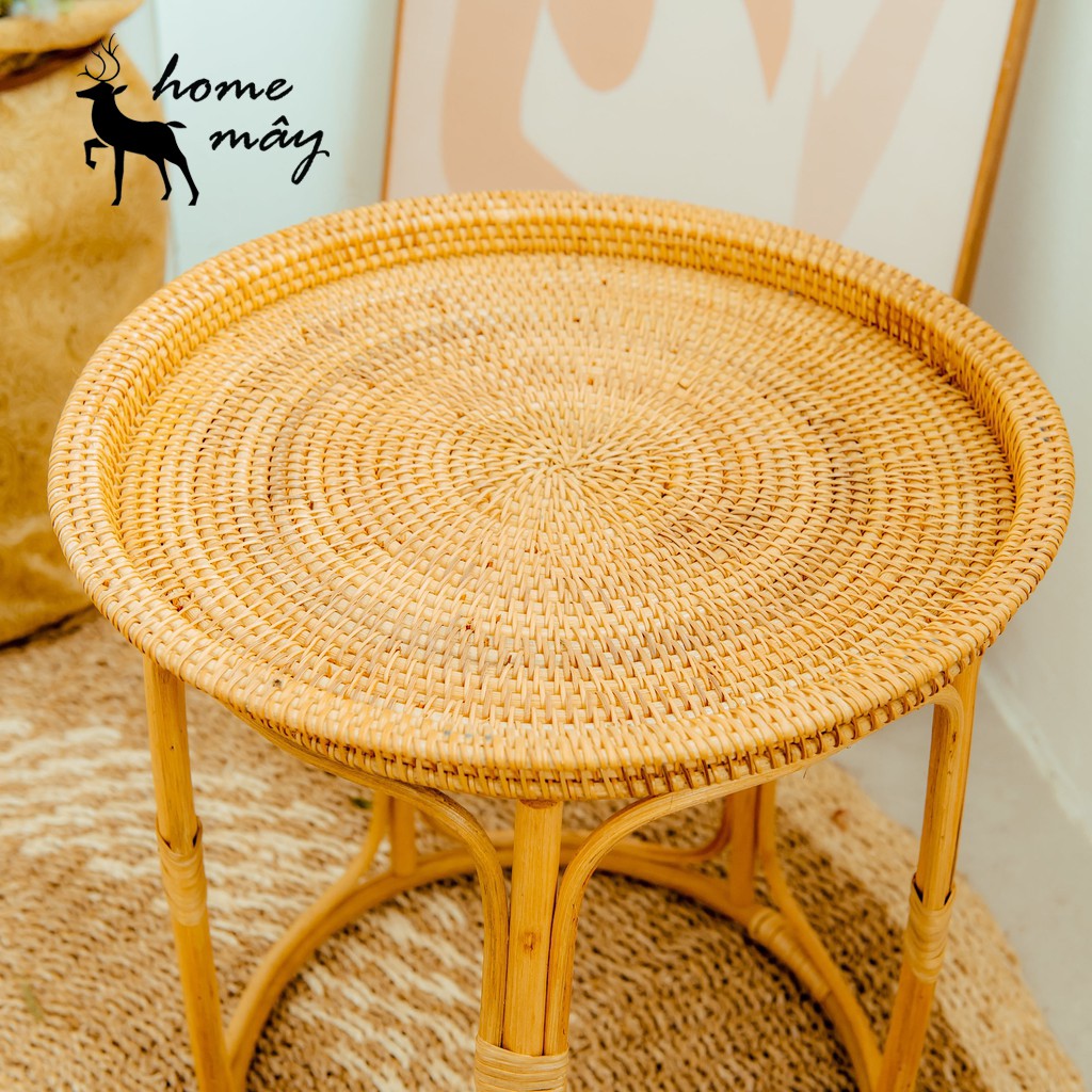 Bàn Trà Mây Guộc - Sản phẩm trang trí cho Nhà Cửa, Quán Cafe, và Home Stay từ HOME MÂY