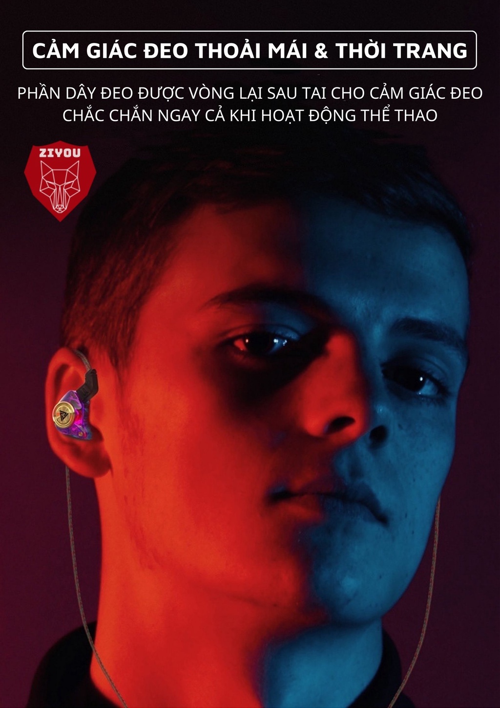Mô tả Tai Nghe Gaming Ziyou QKZ AK3 Có Mic Cho Điện Thoại, Chuyên Nghe Nhạc, Chơi Game Âm Thanh Sống Động - Hàng Chính Hãng - 7