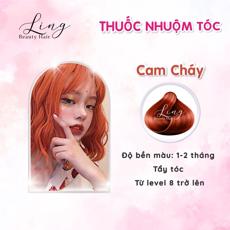 Hãy tự tin đổi màu tóc ngay hôm nay với thuốc nhuộm tóc màu cam vàng. Màu cam vàng sẽ mang lại sự tươi trẻ và nổi bật cho mái tóc của bạn.