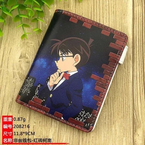 Ví da PU in hình Conan hoạt hình thời trang