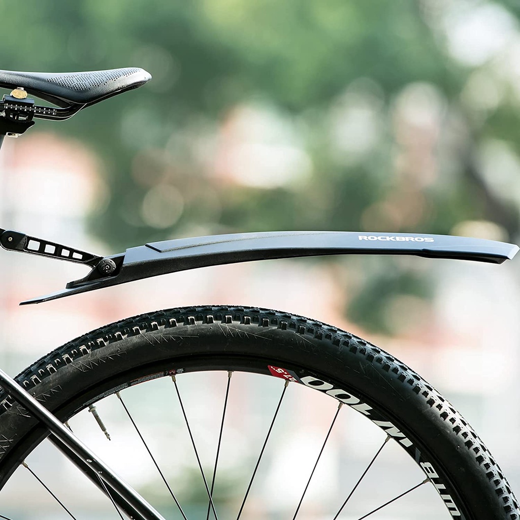 ROCKBROS Fender Mtb Cao Su Mềm MTB Xe Đạp Xe Đạp Mở Rộng Phía Trước Phía Sau Chắn Bùn Điều Chỉnh Mọi Góc Xe Đạp Phụ Kiện