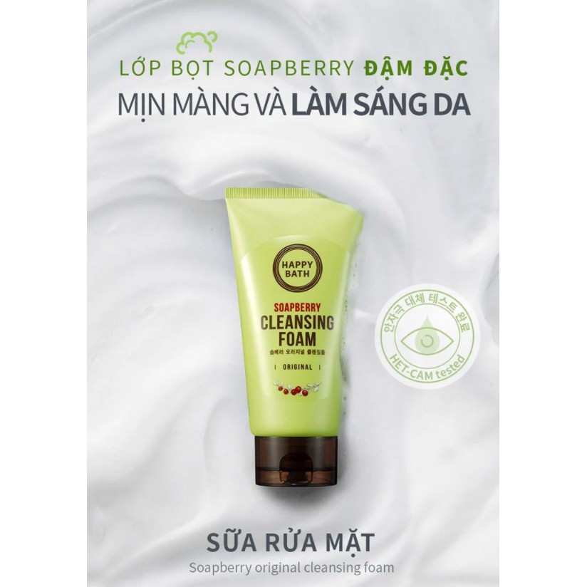 Sữa rửa mặt Happy Bath Soapberry Cleansing Foam 150g Shopee Việt Nam