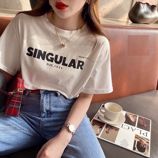 Áo Thun Singular Form Rộng Nữ Phông tay lỡ dáng suông in hình vintage, 3158 retro cá tính Ulzzang