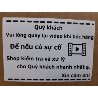 100 Tem Dán Note Khách Quay Video có sẵn keo, kích thước 10x7cm