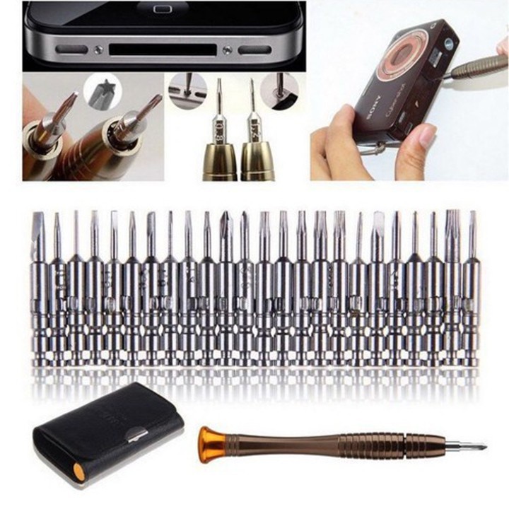 Tua Vít Đa Năng Vặn Ốc Laptop Sửa Điện Thoại Bộ Tô Vít Tuốc Nơ Vít Bỏ Túi Mini 25 Đầu