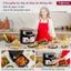 Nồi chiên không dầu 8 Lít nhập khẩu FUJIHOME, nồi chiên ko dầu 8L điện tử chống dính cao cấp, tự ngắt an toàn