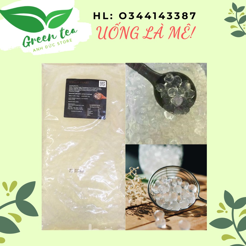 FREESHIP/TRÂN CHÂU 3Q KUN HAN (2kg) trắng/UỐNG LÀ MÊ