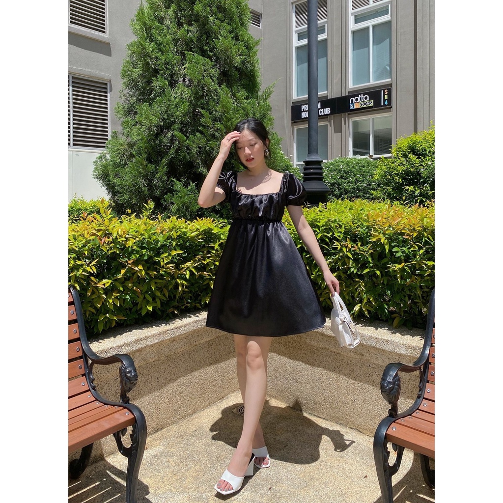 ĐẦM XÒE HỞ LƯNG NHÚN NGỰC THÂN TRƯỚC CHẤT LIỆU XINH XẮN - JOVI DRESS