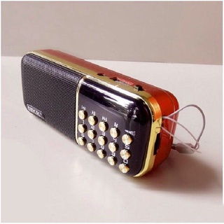 Loa nghe đài BKK K51 chức năng FM/USB/TF/Tai nghe/Đèn pin - 2 Pin 18650 dung lượng 4400mah