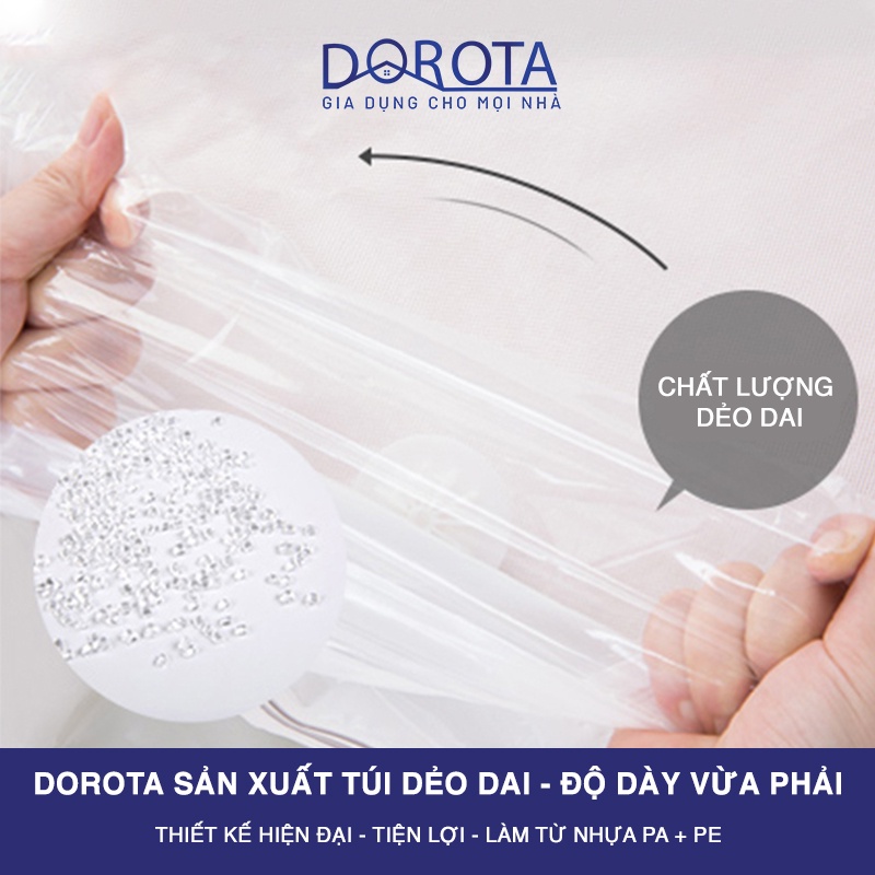 Mô tả Túi đựng quần áo hút chân không DOROTA không cần dùng bơm tái sử dụng chống nước chống mốc 50x70x30cm FL573 - 2