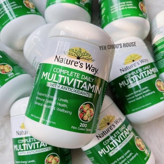 [Hàng Air] Vitamin tổng hợp Úc Nature's Way Complete Daily Multivitamin 200 viên