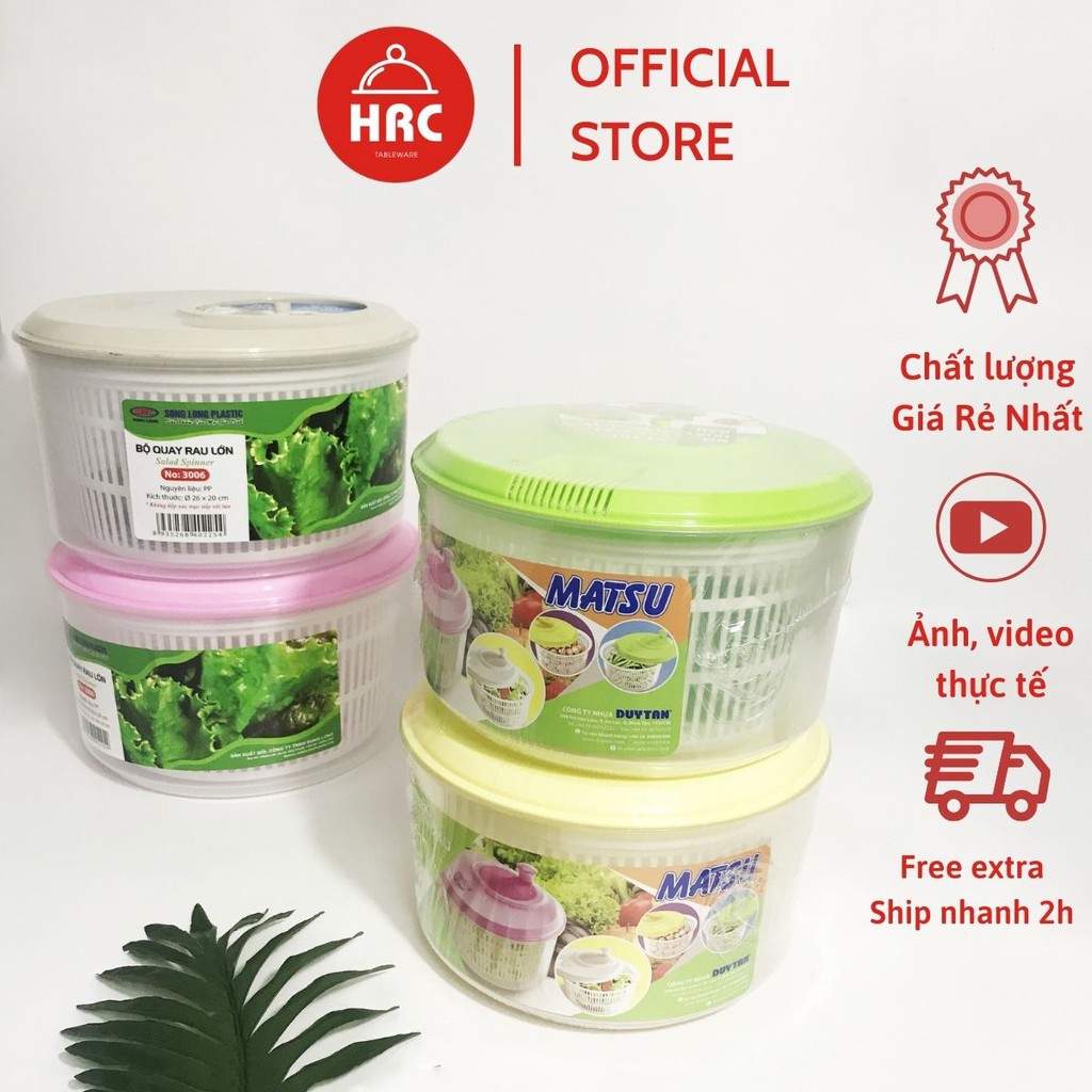 Bộ quay rau, vắt ráo nước chính hãng đủ màu (GIÁ RẺ) Song Long Duy Tân ...